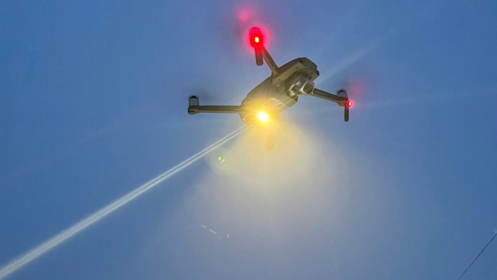 Drone lights. Navigation and anti-collission lights